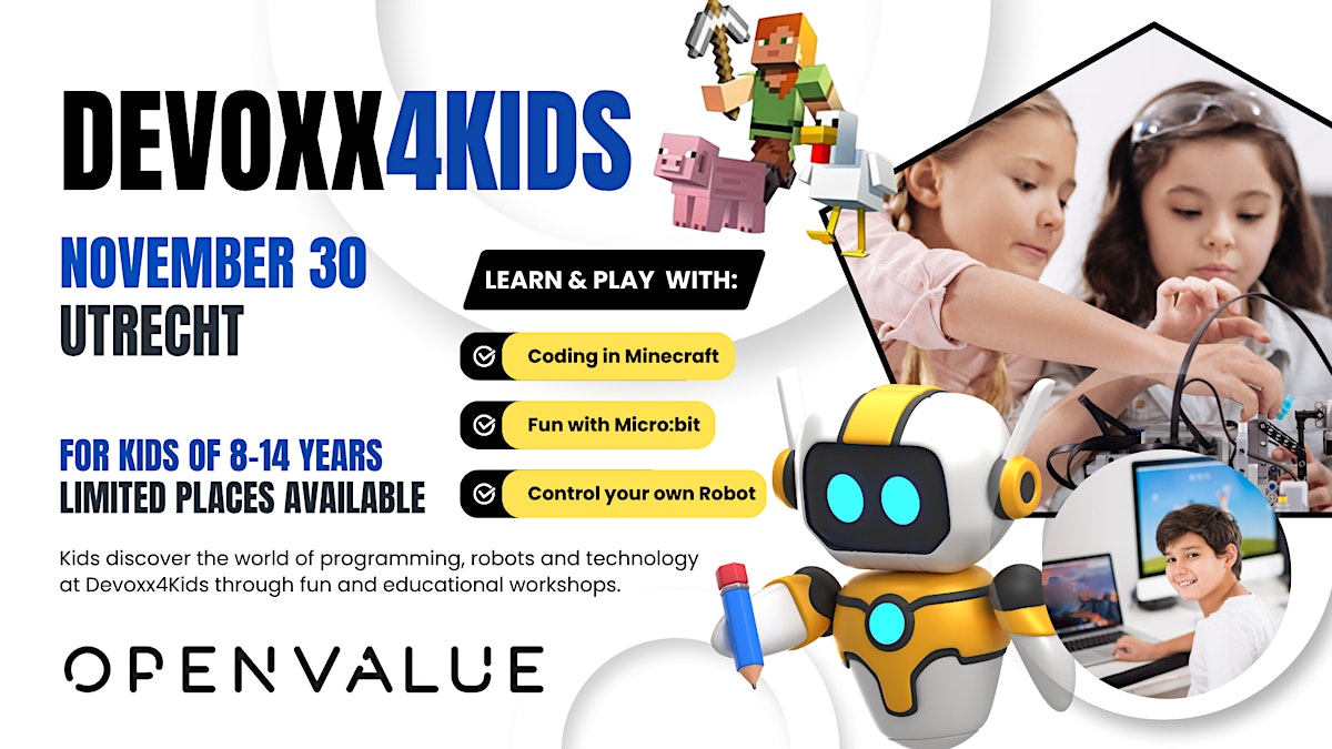 Devoxx4kids op 30 november 2025 in Utrecht